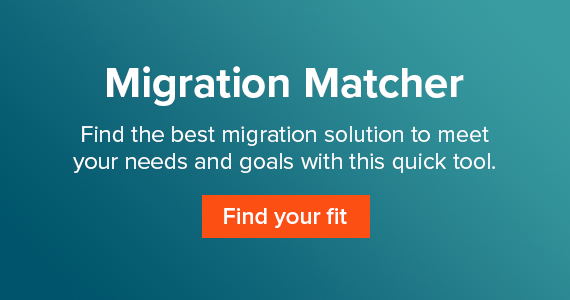 démarrer l’outil de recherche de solution de migration